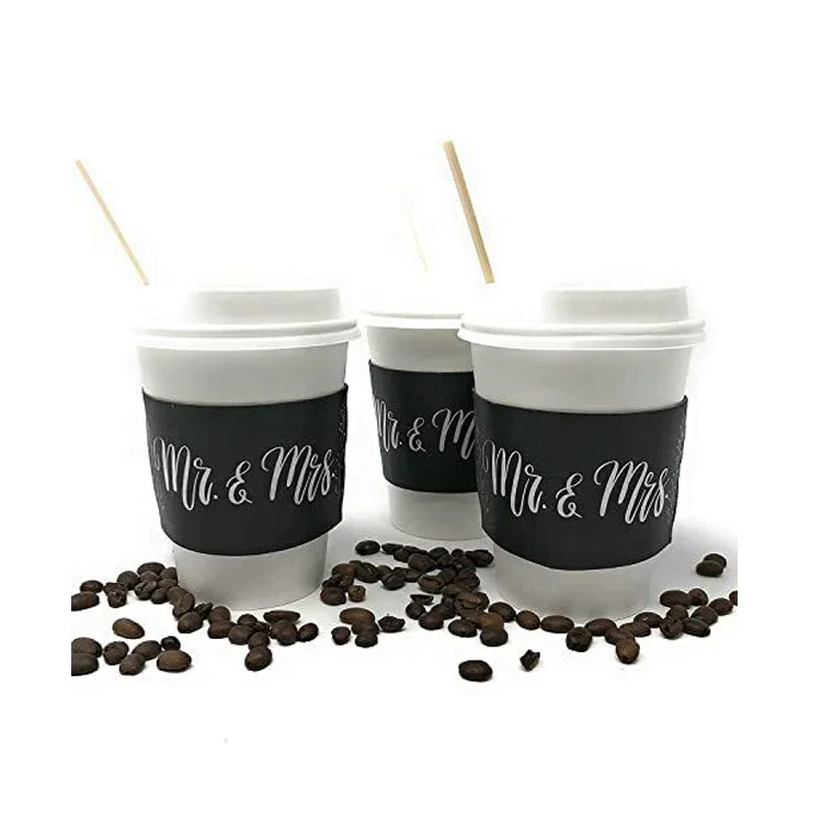 Round Paper Cup For Cappuccino Milk tea Hot Chocolate And Cold Drinks Cup With Sleeve,Single Ripple Double Wall Cups