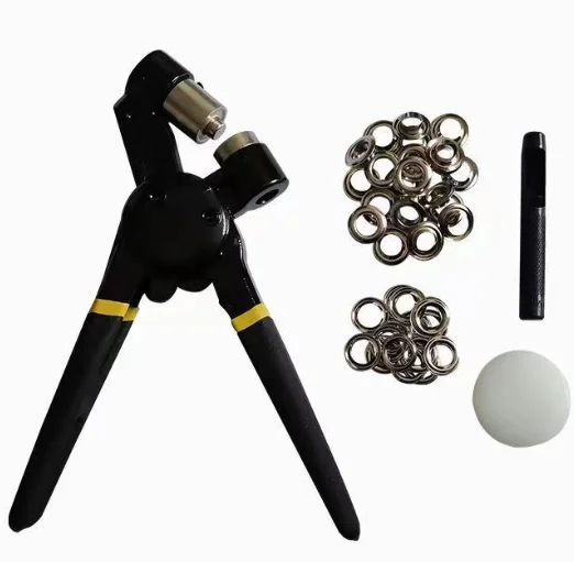 3/8 Inch Handheld Grommet Tool Kit with Replaceable Head Manual Eyelet Press Machine for DIY Crafting and Quick Repairs