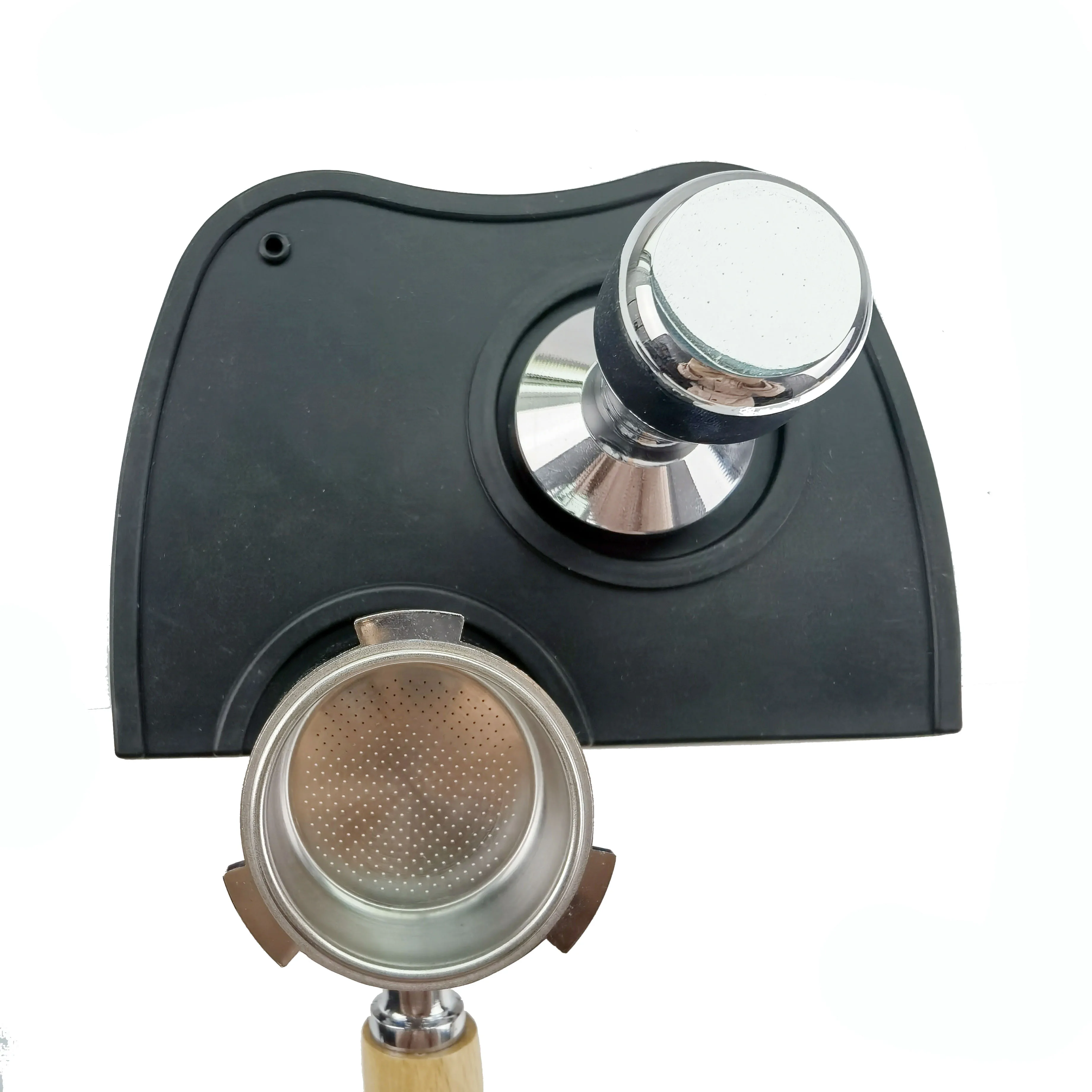 2024 hot in stock Silicone Coffee Tamper Mat custom printing logo coffee use tampering mat  coffee Mat