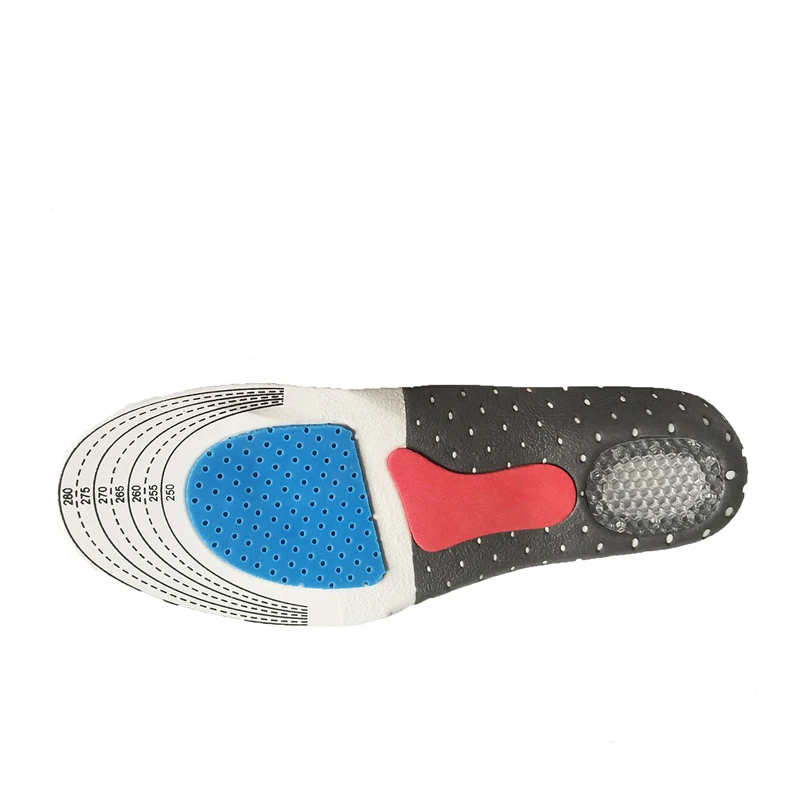 Cuttable Silicone Insoles for Shoe Men Women Orthotic Arch Support Sport Shoe Pad Soft Running Insert Cushion Memory Foam Insole