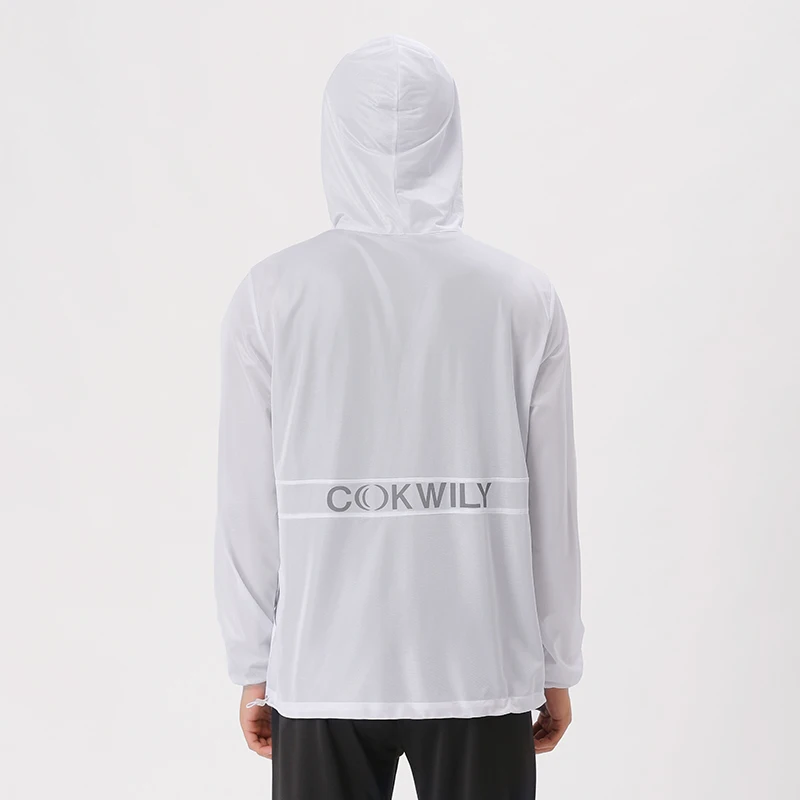 good quality sun protection clothing water proof Rash Vest anti uv rash guard long Sleeve UPF 40 hooded Rashguard jacket for men