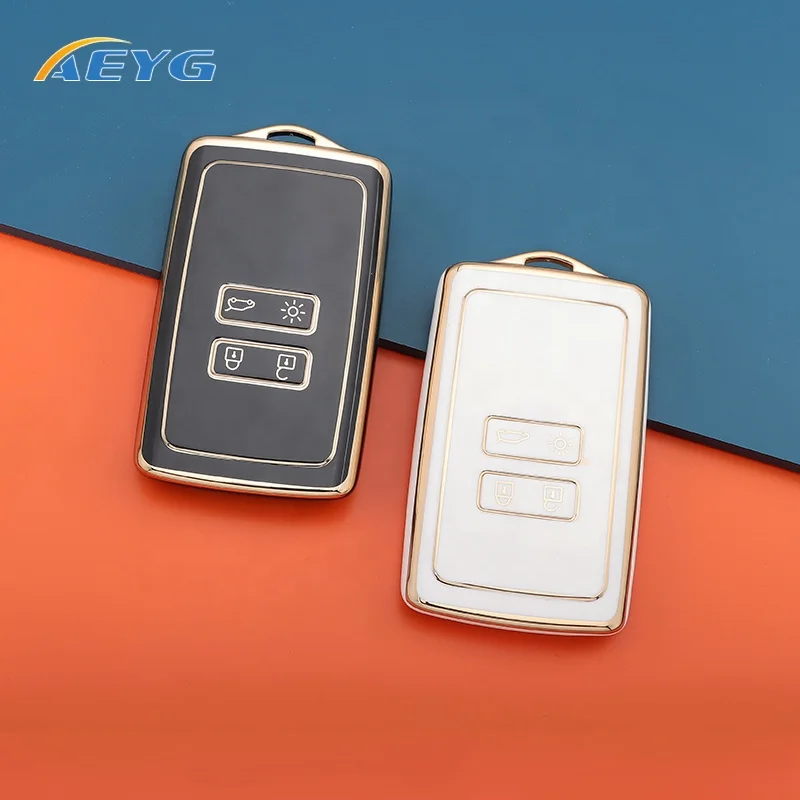 Hot Sale Soft TPU Car Key Case For Renault Megane Scenic 2003 Protective Case Car Key Smart Card Case