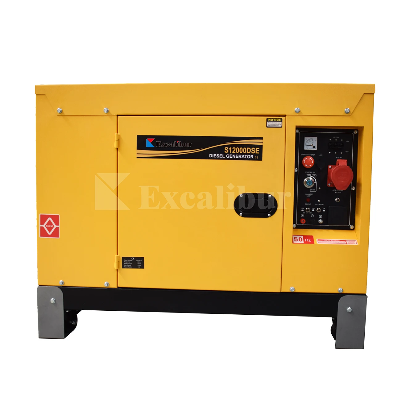 Excalibur Trailer Generator Air Cooled 10Kw 12Kw 15Kw 380V 400V Three Phase Diesel Generator For Industry Using