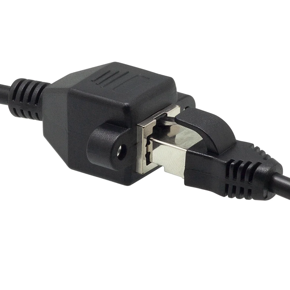 Factory wholesale price 1m RJ45 Male to rj45 female connector extension 8P8C network rj45 panel mount lan cable cat6/cat5