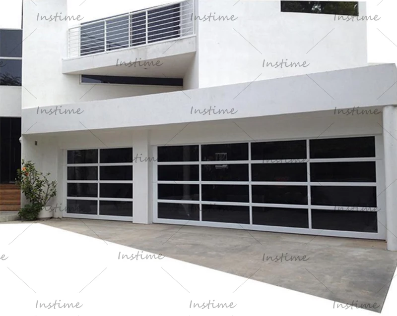 Instime American Garage Door Overhead Sectional Aluminum Profile South Africa With Glass For Garage