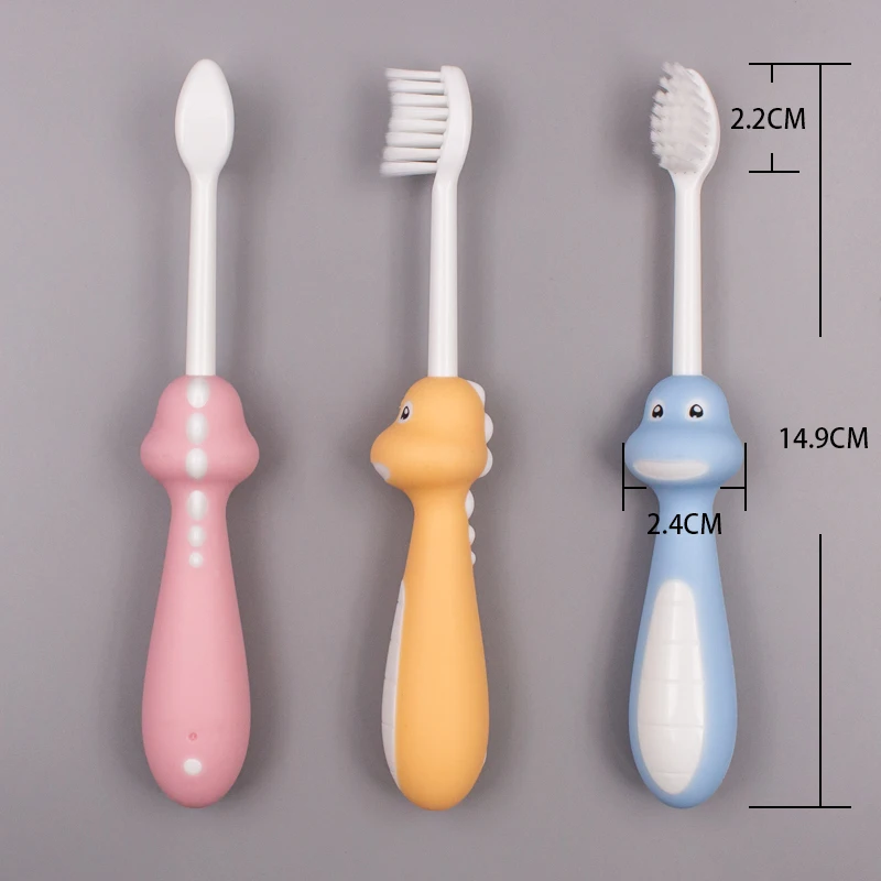 Hot Sale High Quality Children Toothbrush Renovated Arch Head Curved Soft Bristles Cartoon Handle Toothbrushes For Kids