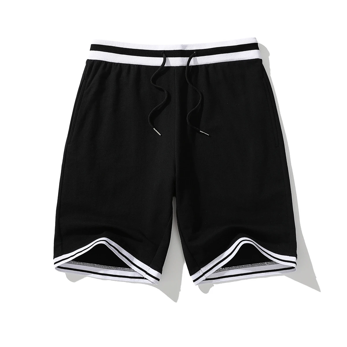 Vintage Stripe 100% Cotton Fashion Colorful Custom Beach Basketball Shorts Mens