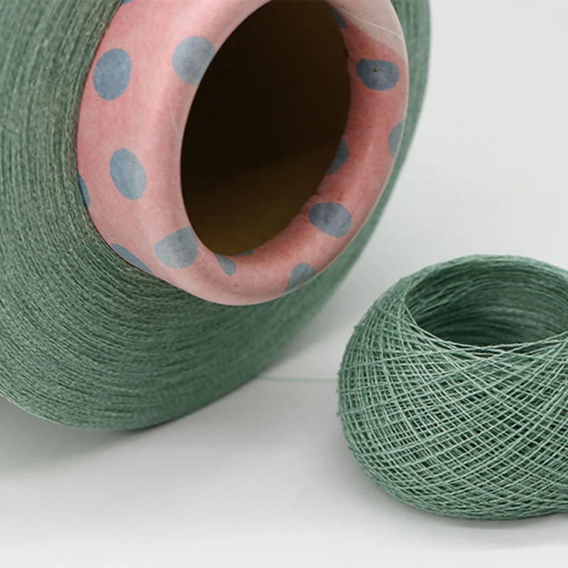 1/22NM Flash Flax  90% linen 10% nylon Knitted fabric yarn Various colors supply wholesale
