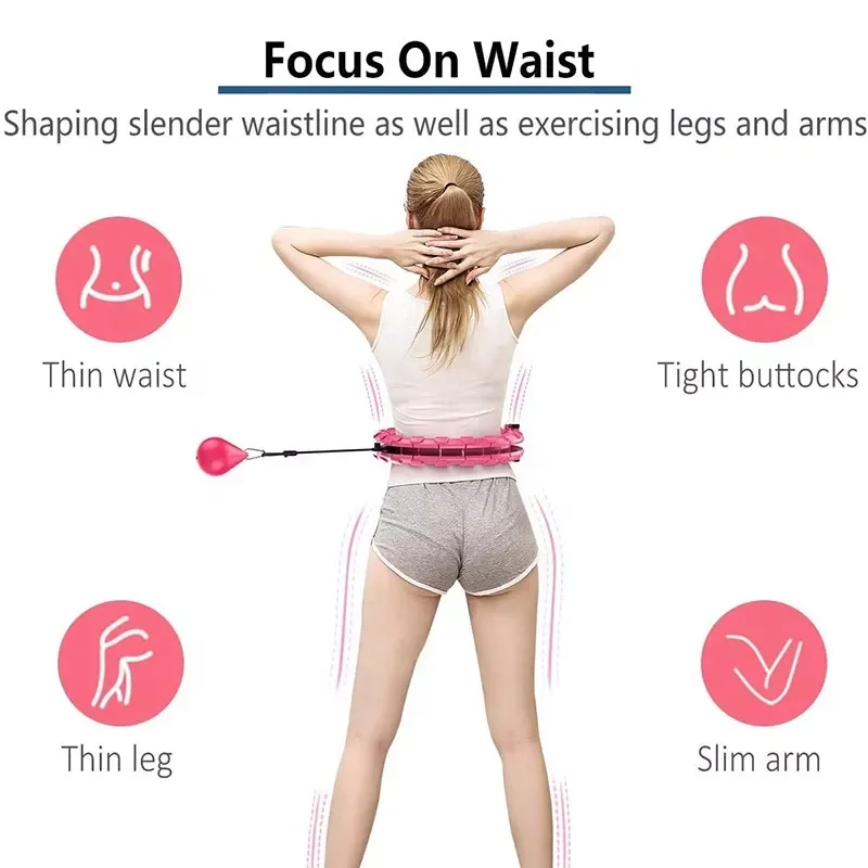 Aonfit smart weight loss hula fitness hoop blue wholesale hula smart hoop for fitness exercise hoop