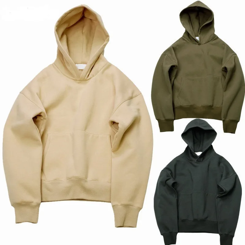 heavy weight drop shoulder over size hoodie polyester hoodies unisex solid custom logo premium designer hoodies