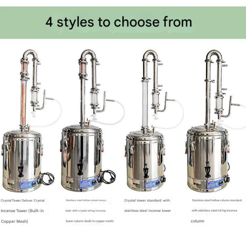 Commercial Essential Oil Purification Using Stainless Steel Reflux Small Pure Dew Distiller