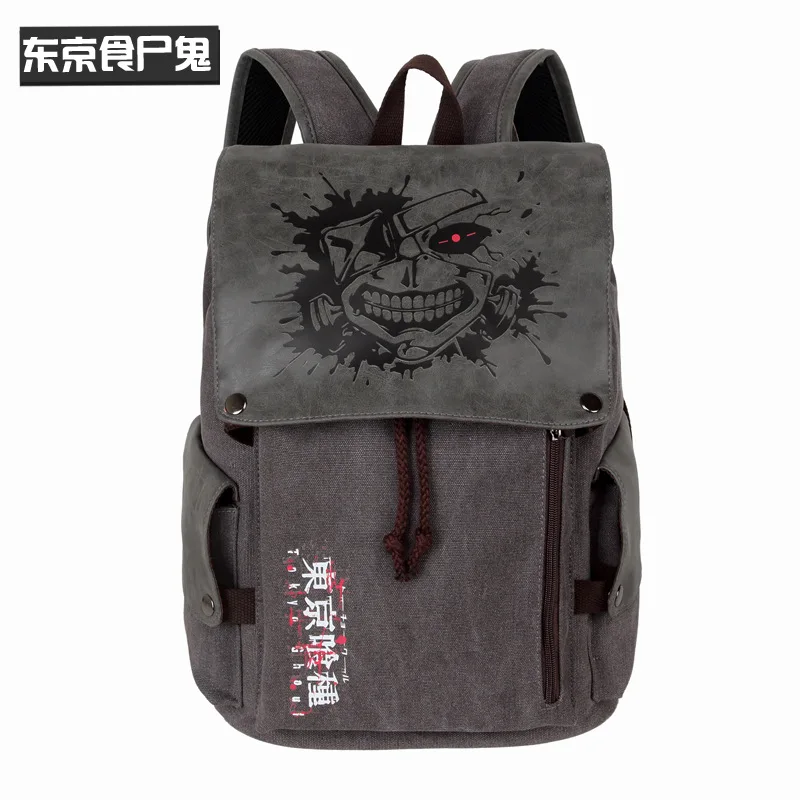 High Quality Anime Cartoon Game Attack Demon Slayer Nami Luffy Canvas Backpacks Bag School