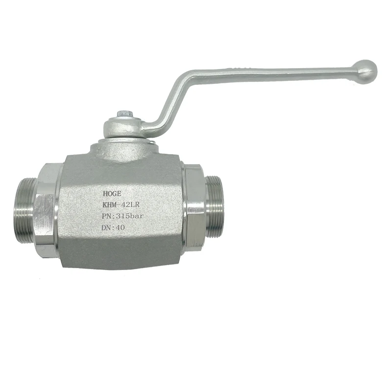 Manufactures KHM-35LR dn32 4500psi price stainless steel hydraulic high pressure ball valves 1 1/4 inch
