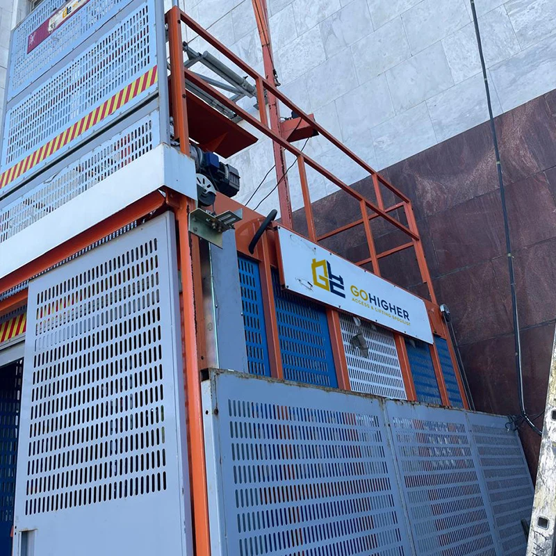 passenger and construction hoist 3000 kg sc300 rack and pinion single and double cages building hoist 3m