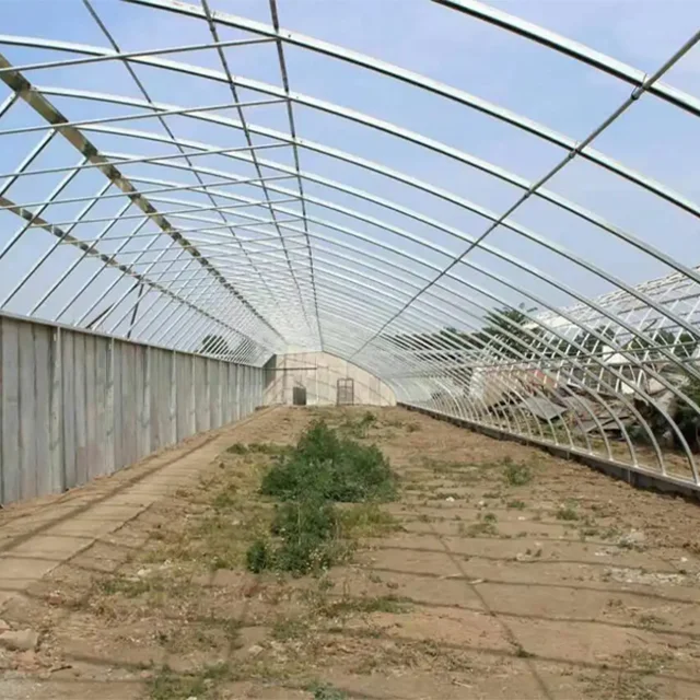 Snow Resistant Agricultural Farming Equipment Blackout Mushroom Growing Polycarbonate Sheet Tunnel Light Deprivation Greenhouse