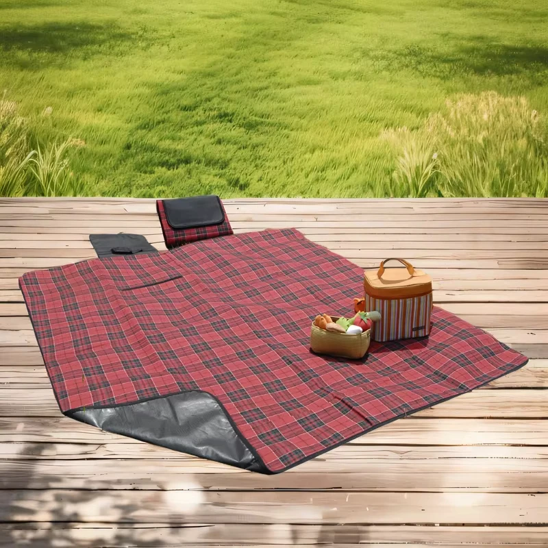 Wholesale Sunset Beach Oxford Portable Foldable Picnic Mat Outdoor Beach Travel