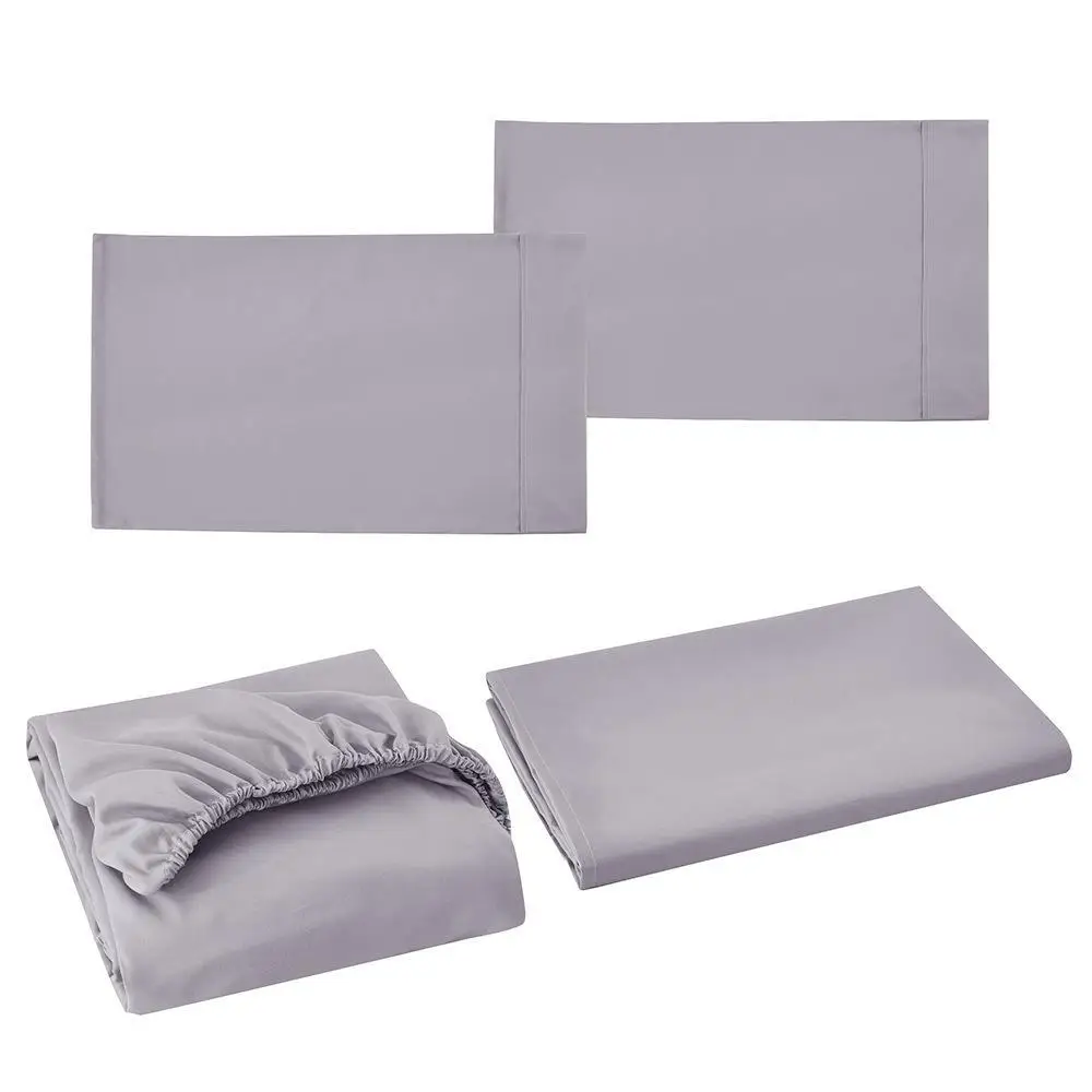 Wholesale Woven Home Textile Sheet Sets 1800 Thread Count Bedsheet Bed Sheet Bedding Set