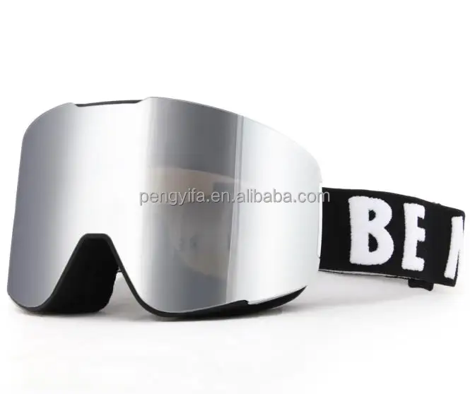 Low MOQ Magnetic Snowboard Goggles Custom High Quality Ski Glass Anti Fog Cylindrical Goggles
