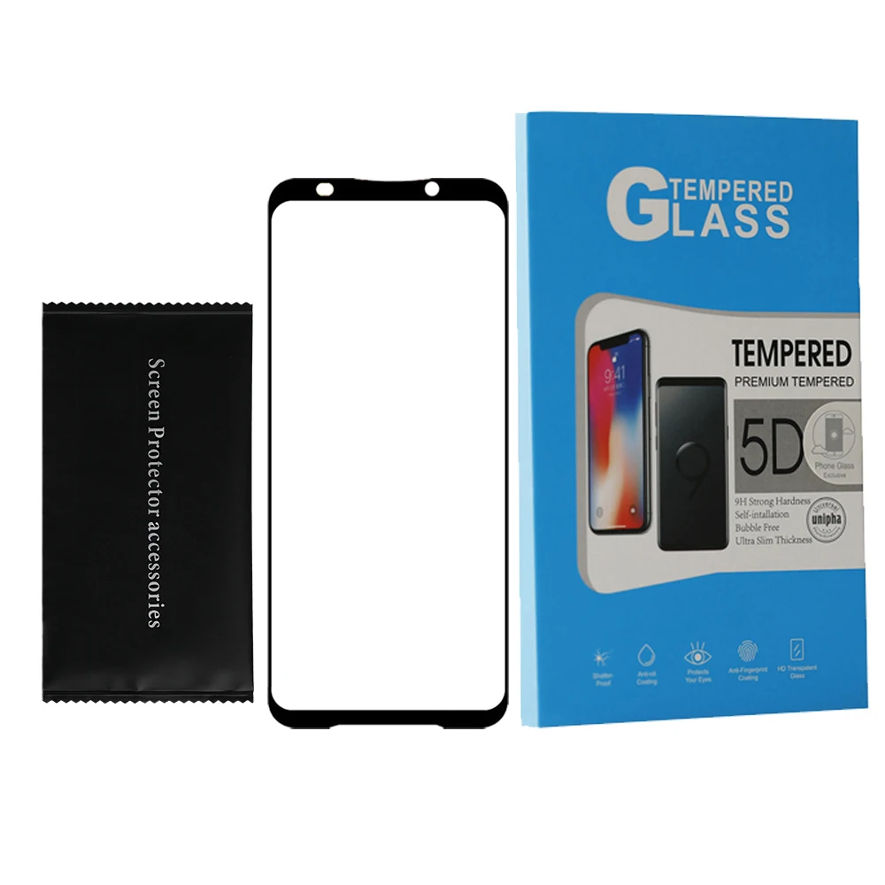 
For Xiaomi Blackshark 2 3 pro Full Flue Screen Protector 2.5D Printing 9H Full Glue Coverage Tempered Glass protective film 