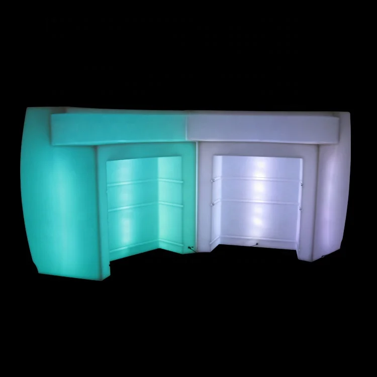 
Modern Round Bar Counter Designs Bar Furniture Recarhable RGB Glowing LED Round Bar Counter 
