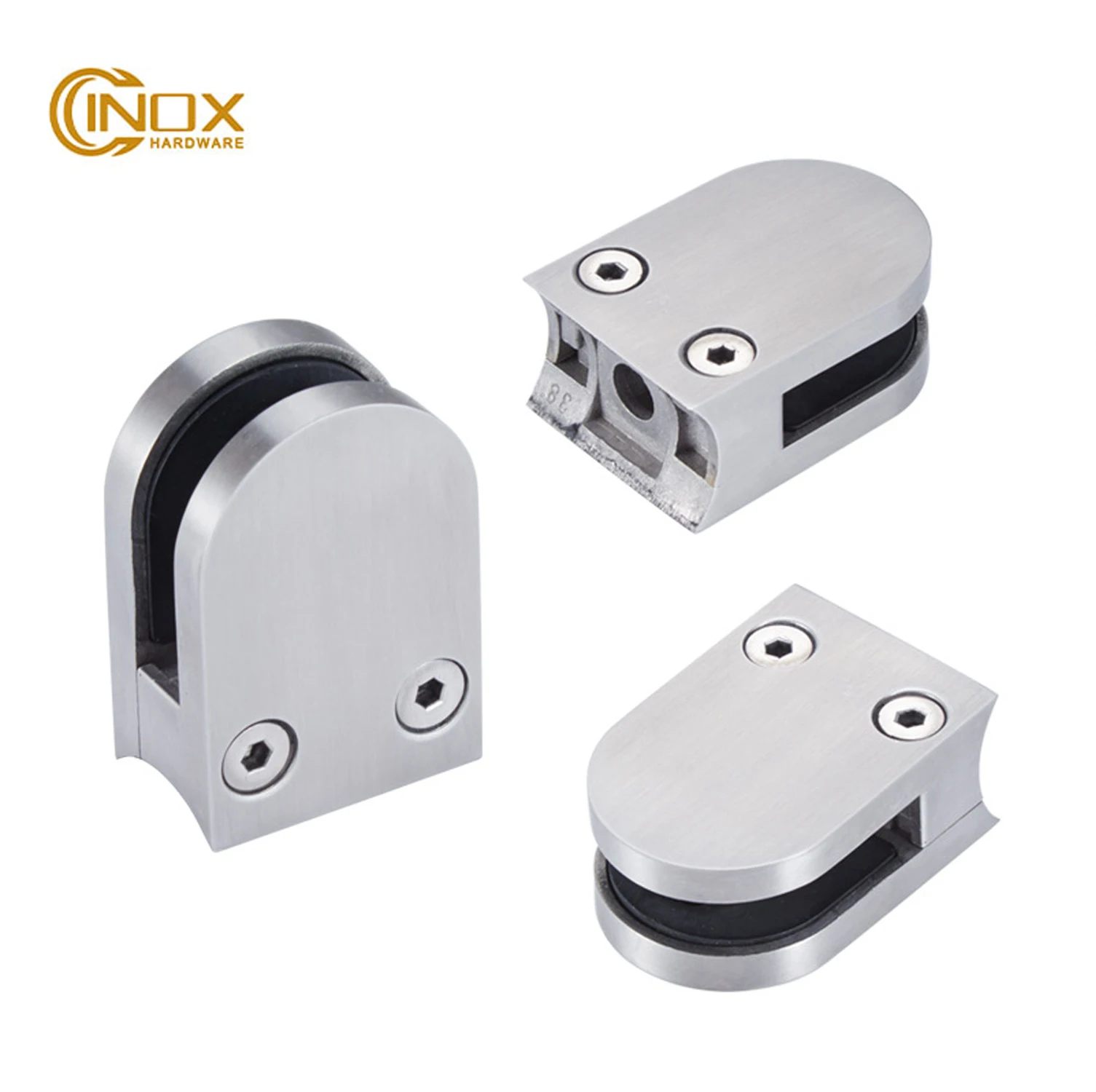 Cinox Stainless Steel Glass Bracket For 6-12mm Balustrade Handrail Clamp Glass Railing Clamps Clips