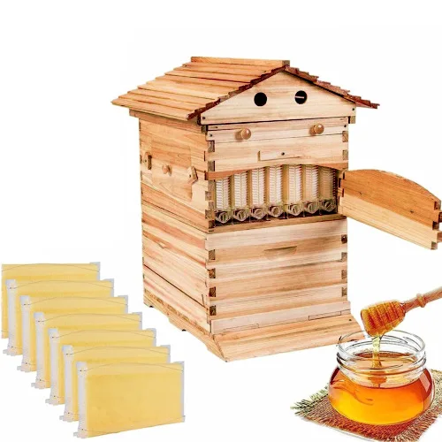 Beekeeping Equipment Automatic Bee Hive Self Flowing Honey Bee Hive with 7 PCS Auto Bee Hive Frame