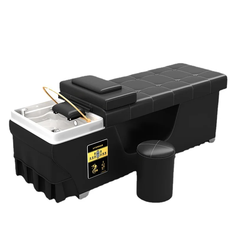 High end beauty salon hair washing table spa beauty treatment chair equipment shampoo bed