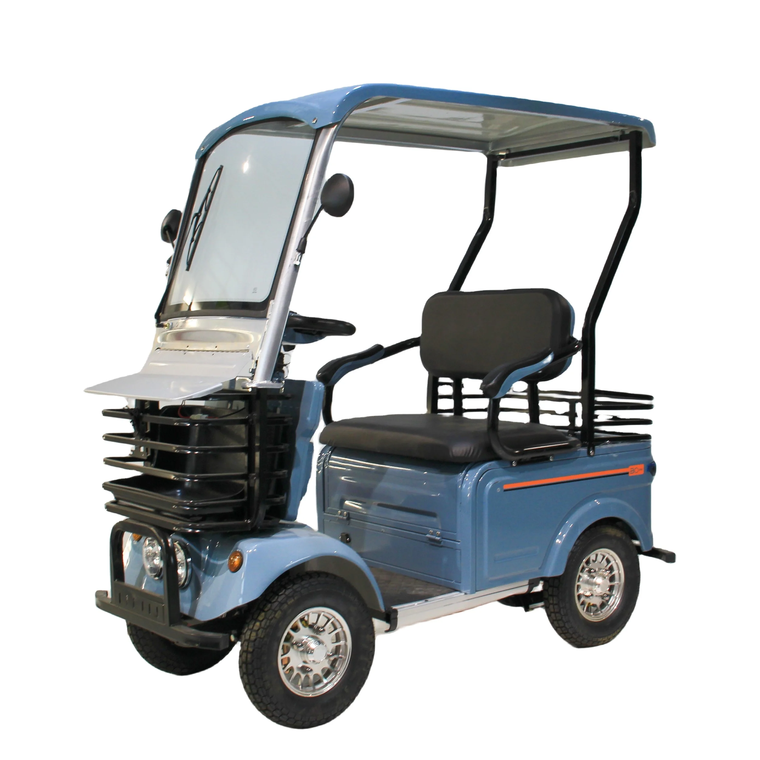 New style single seat elderly 4 wheeler electric mobility scooter with roof for adult