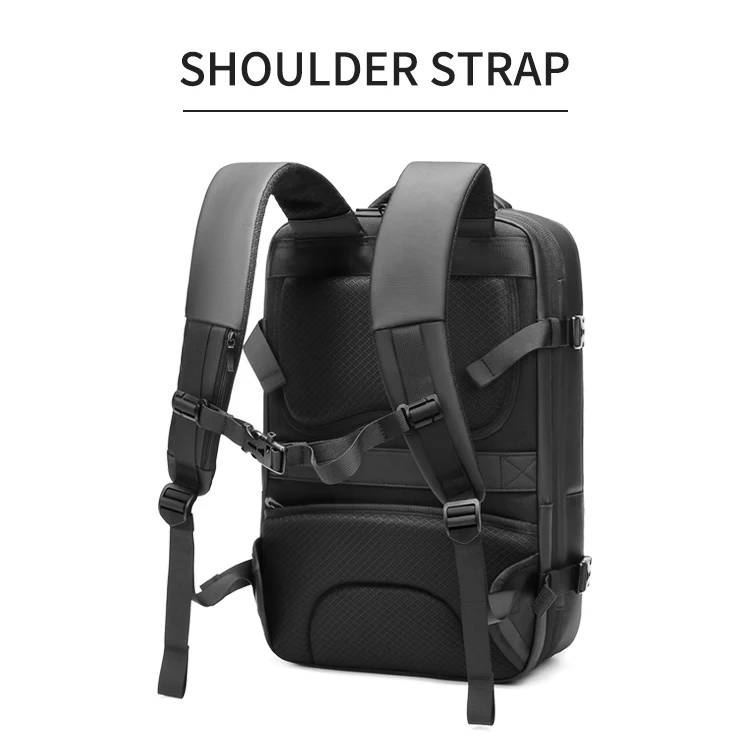 plain black backpack for men travel carry on everyday backpack men bolsa mochila