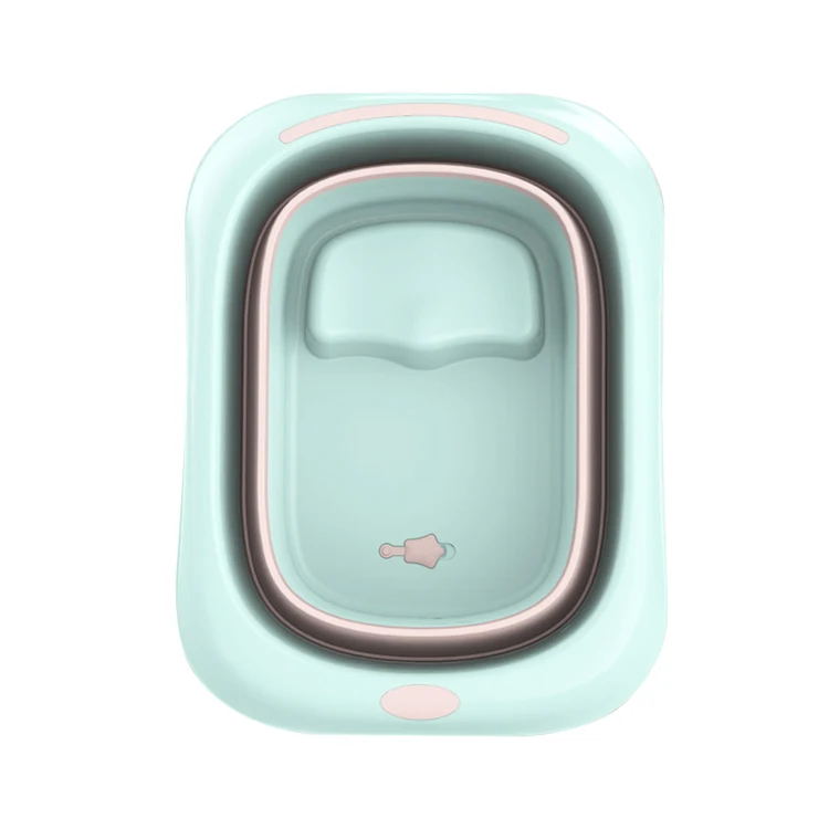 Низкая цена, детская складная ванна, детская пластиковая Портативная Складная Ванна для новорожденных