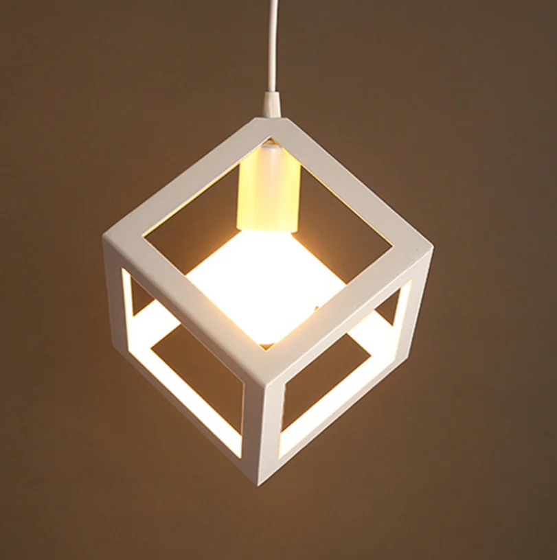 Modern design iron Square Lampshade chandeliers ceiling chandeliers pendant light for bedroom livingroom