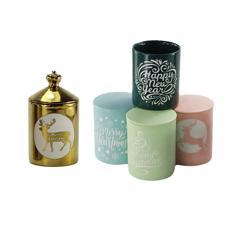 Premium Scented Candle Soy Candle Luxurious Vanilla Aromatherapy Ceramic Jar Strong Scented Candles Gift Boxed Perfect for Gift