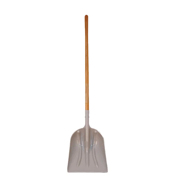 Heavy duty Plastic Snow Shovel Snow Removal Scoop Shovel Grain Scoop Farming Shovel with Wood Handle