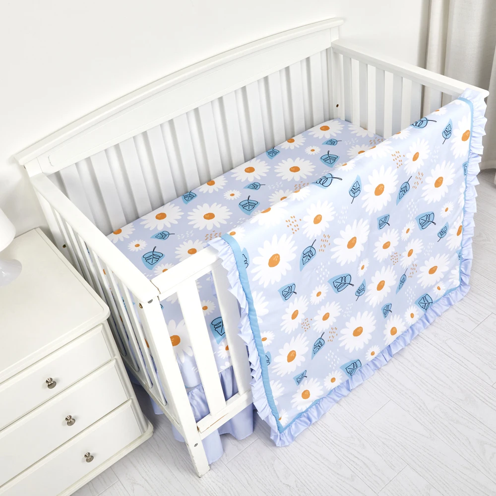 Luxury Flounces Baby Bedding Set Crib Girls Cot Bedding Sets