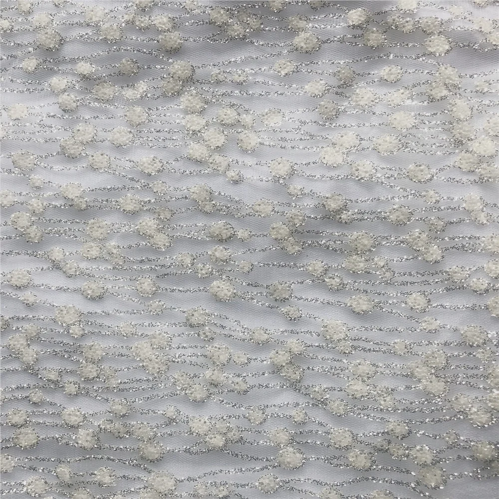 Polyester shiny colorful sequins fabric for women dress