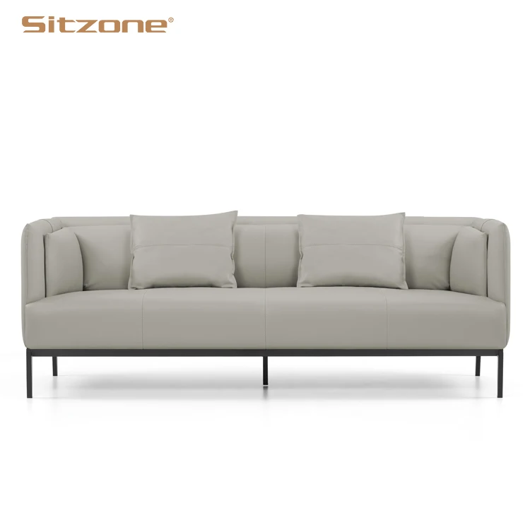 European Style Hot Selling White Leather Comfortable Sofa for Wholesale