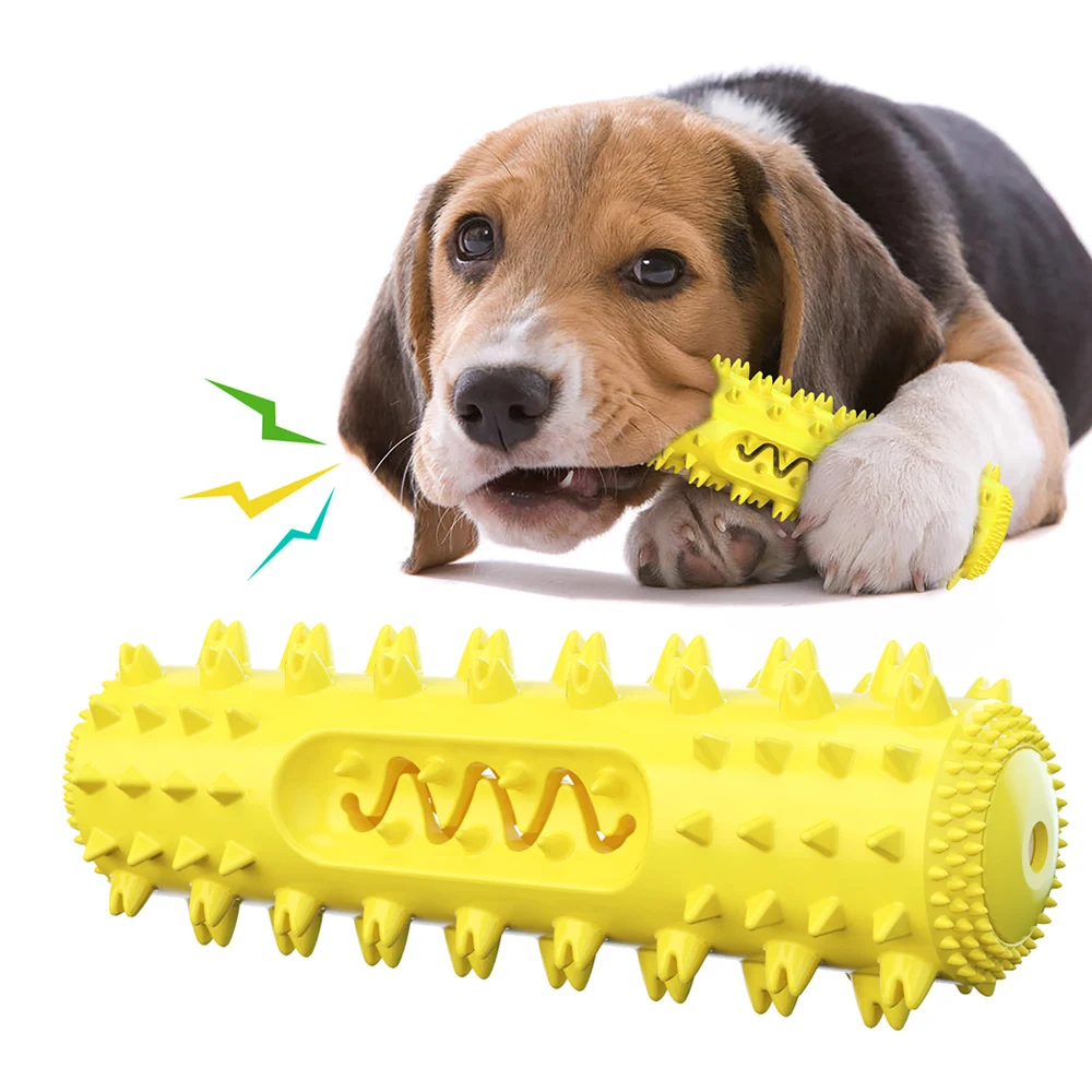 Dog Molar Toothbrush Toys Chew Cleaning Teeth Elasticity Soft Puppy Dental Care Extra-tough Pet Cleaning Toy Supplies Dog toys