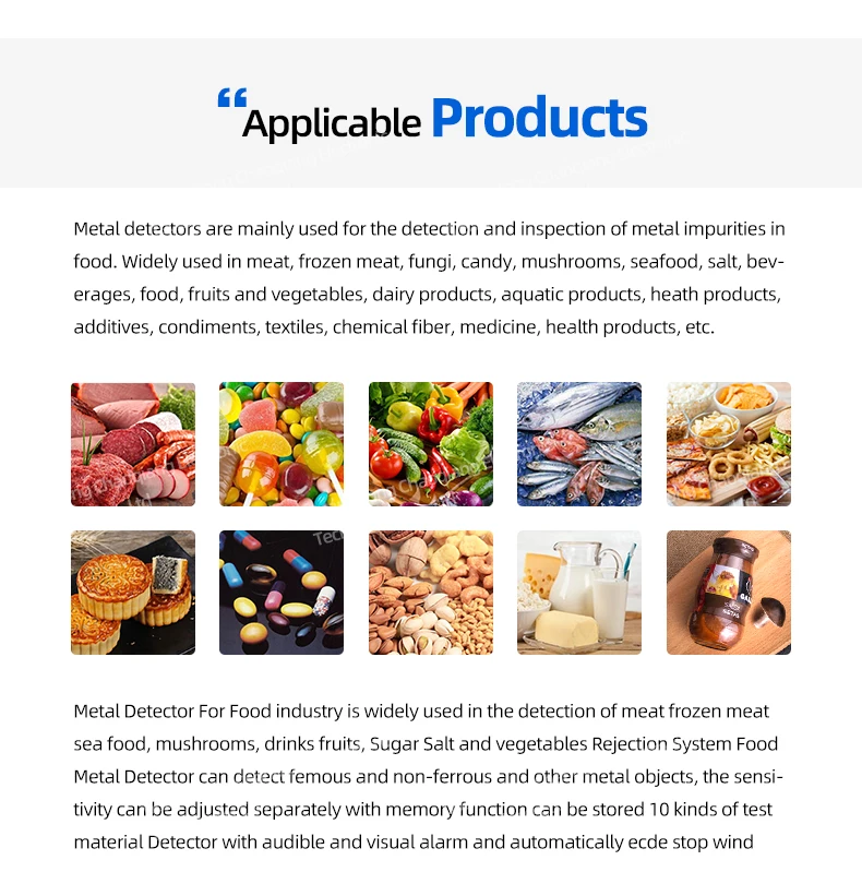 Factory Direct Sales Best Metal Detector for Food medicine Cosmetic Pharmaceutical Plastic Products