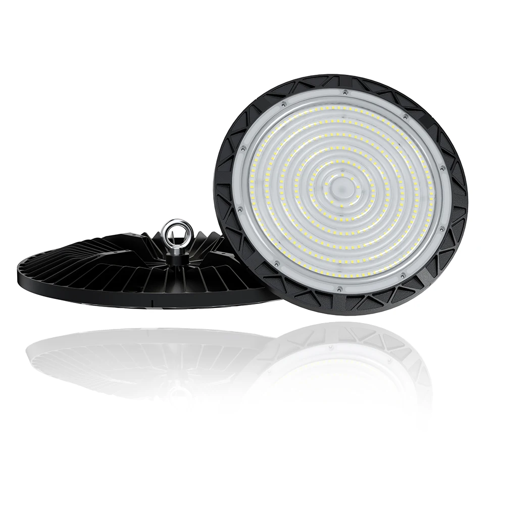 100W 150W 200W 240W 300W IP65 Industrial Lighting Highbay Round Pendant Fixture Warehouse Shop Light UFO Led High Bay Light