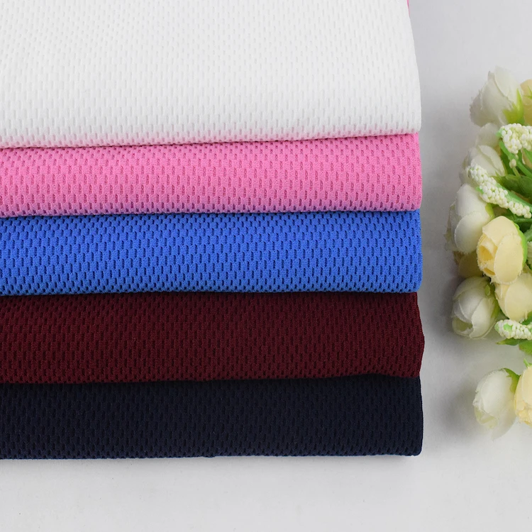 Sportswear Fabric Polyester Knitted Dry Fit Honeycomb Fabric Microfiber Waffle Fabric