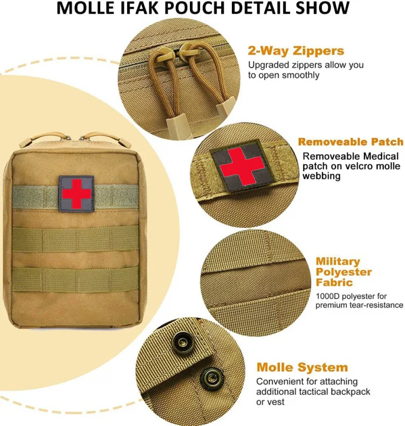 Wholesale Custom First Aid Kit Emergency Medical Bags Portable Survival Pouch First Aid Kit