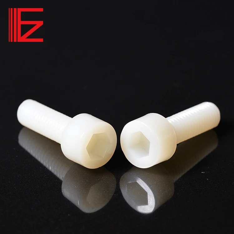 Hex SOCKET ROUND HEAD SCREW Natural color/black NYLON 66 HEX SOCKET screw Insulation screw