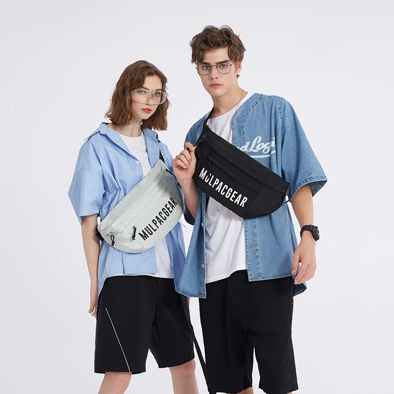 Popular Fashion Waist Fanny Bags Waterproof Nylon Custom Logo Fanny Pack Bum Bag