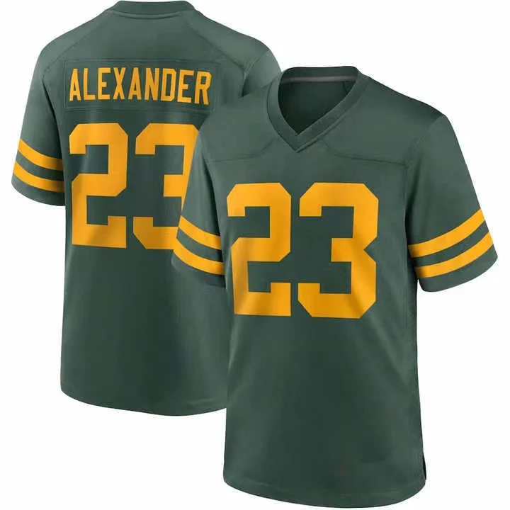 Aaron Rodgers Green Bay Jerseys 33 Smith 23 Jaire Alexander Stitched Limited Jersey USA Football Game Jerseys - Green