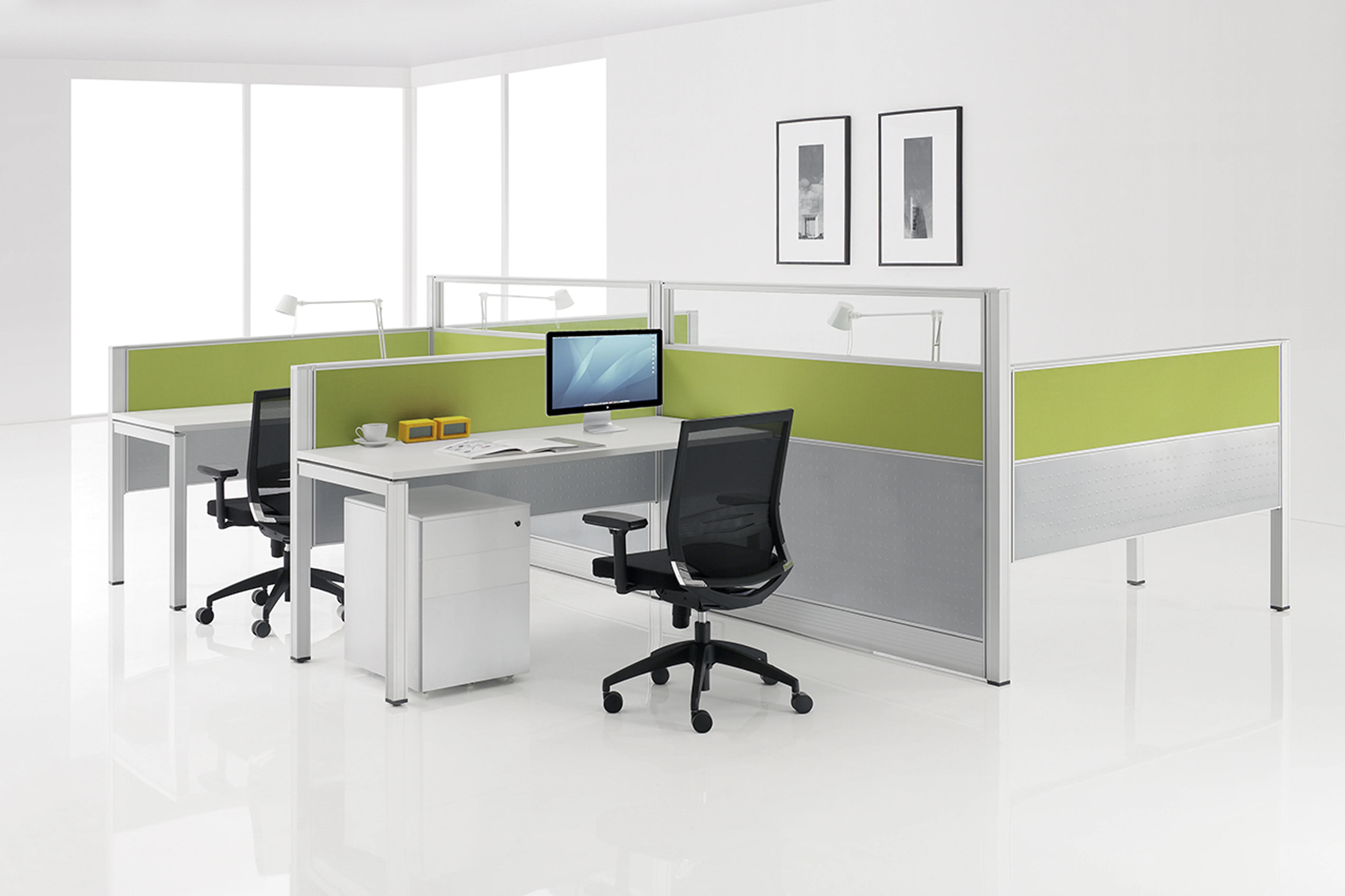 2024 Movable Studio Modular Manufacturer Desk Computer Office Partition Workstation Cubicles