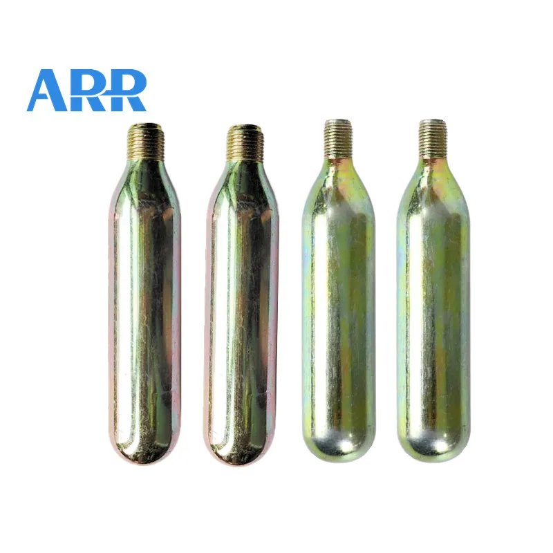 50cc 60cc 100cc CO2 Canisters can vessel canister CO2 threaded cartridge for motorcycle airbag vest