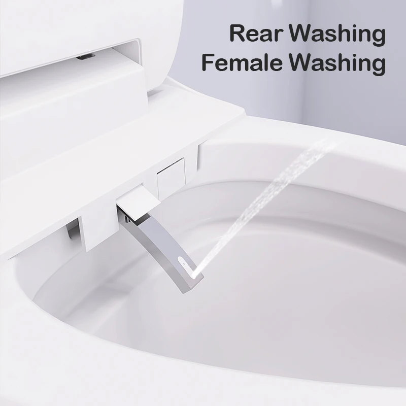 Luxury style warm air drying automatic toilet new design black smart toilet tankless intelligent smart toilet