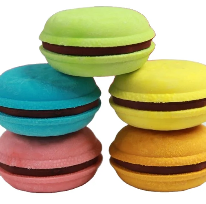 
eraser macaron school supplies cake material escolar borracha escolar gomas de borrar 3d gomme kawaii silgi papelaria criativa 
