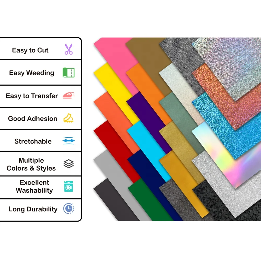 Printable Chameleon  Heat Transfer Printing Film Vinyl Transfer Roll Sheets for T Shirts