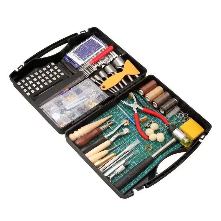 DIY Leather Craft Tools Set Carving Handmade Sewing Kit handy needles leather tools for leather working